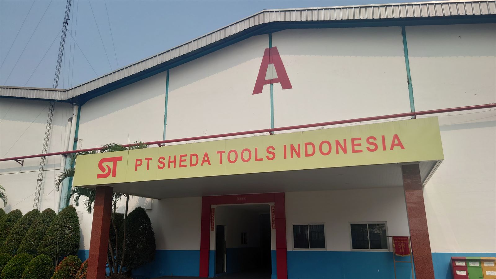 Building A signage of PT SHEDA TOOLS INDONESIA